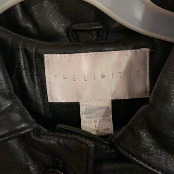 Limited leather trench coat, SZ L - Picture 2 of 6